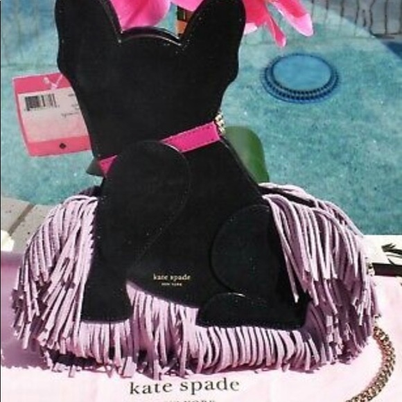 Kate spade retired Frenchie   dog crossbody new with tags - Picture 7 of 8